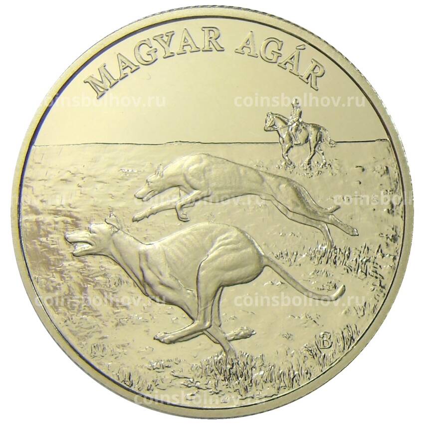 Монета 2000 форинтов 2021 года Венгрия — Венгерская борзая