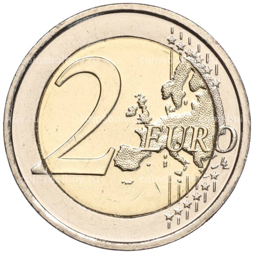 Монета 2 евро 2023 года Ирландия «50 лет членству Ирландии в ЕС» (вид 2)