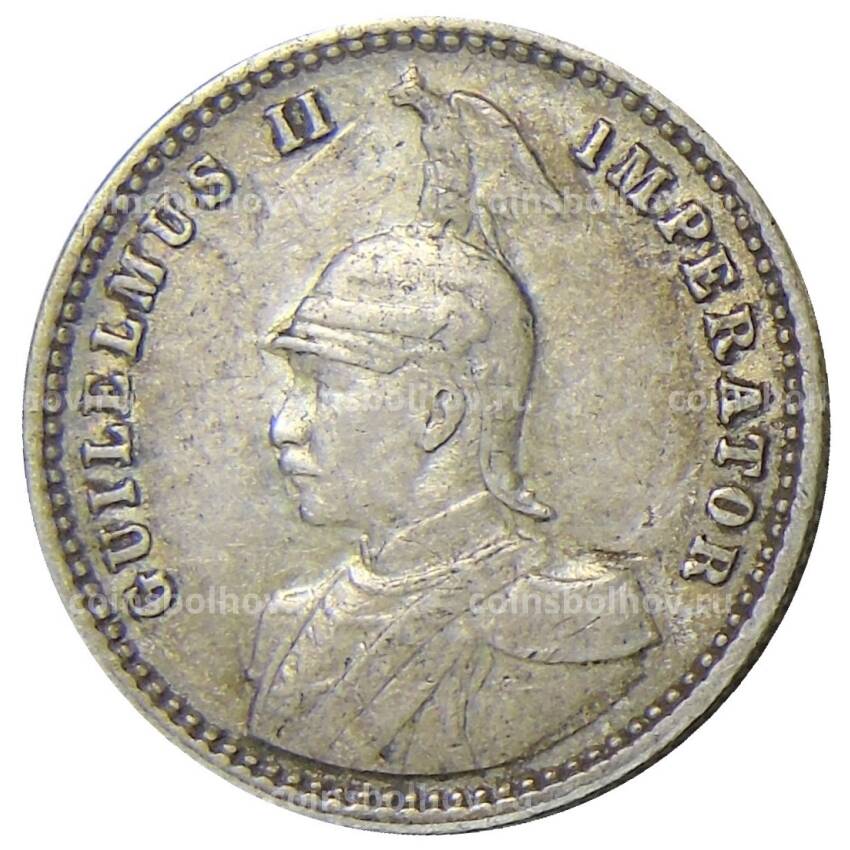 Монета 1/4 рупии 1913 года J Немецкая Восточная Африка (вид 2)