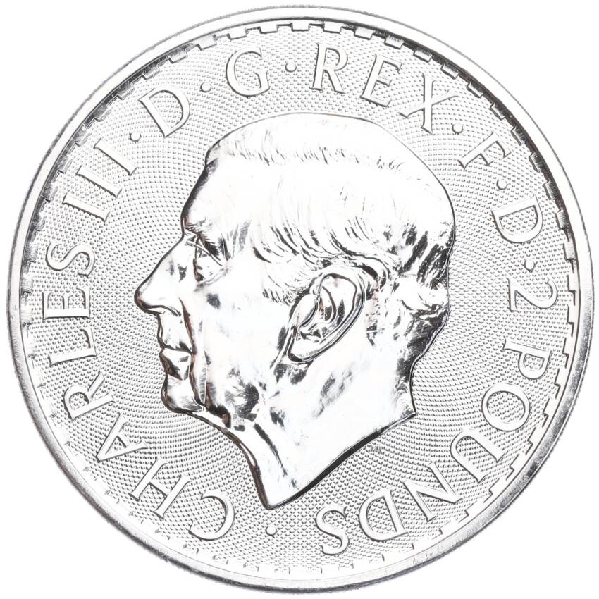 Монета 2 фунта 2024 года Великобритания (Карл III) «Британия» (вид 2)