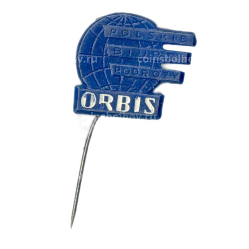 Значок рекламный ORBIS (Польша)