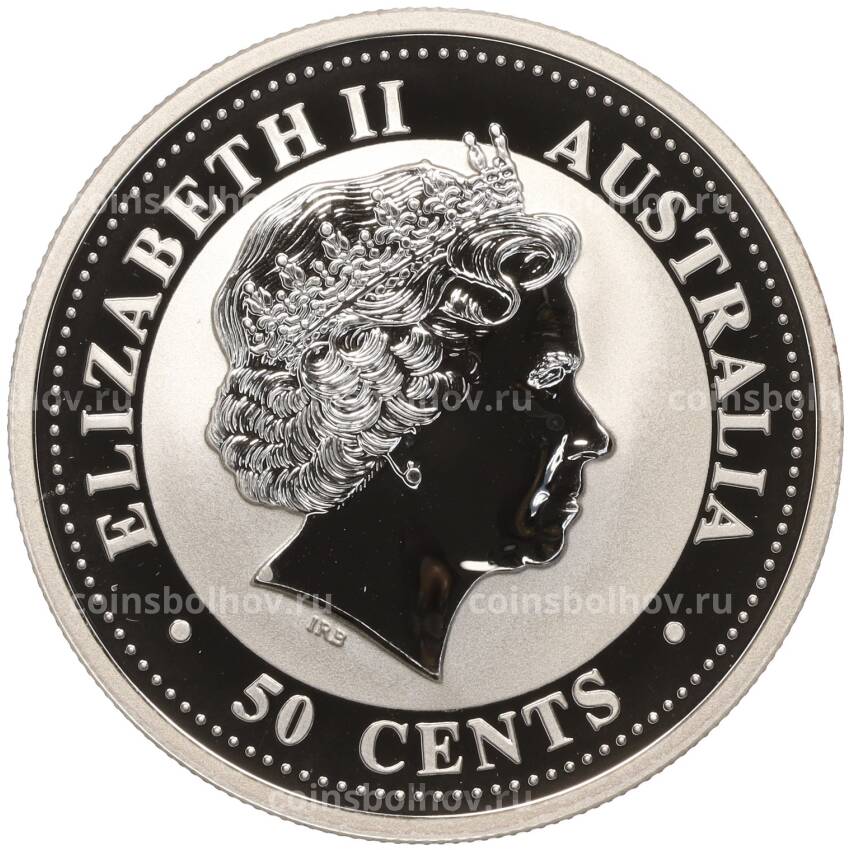 Монета 50 центов 2004 года Австралия — Год обезьяны (вид 2)