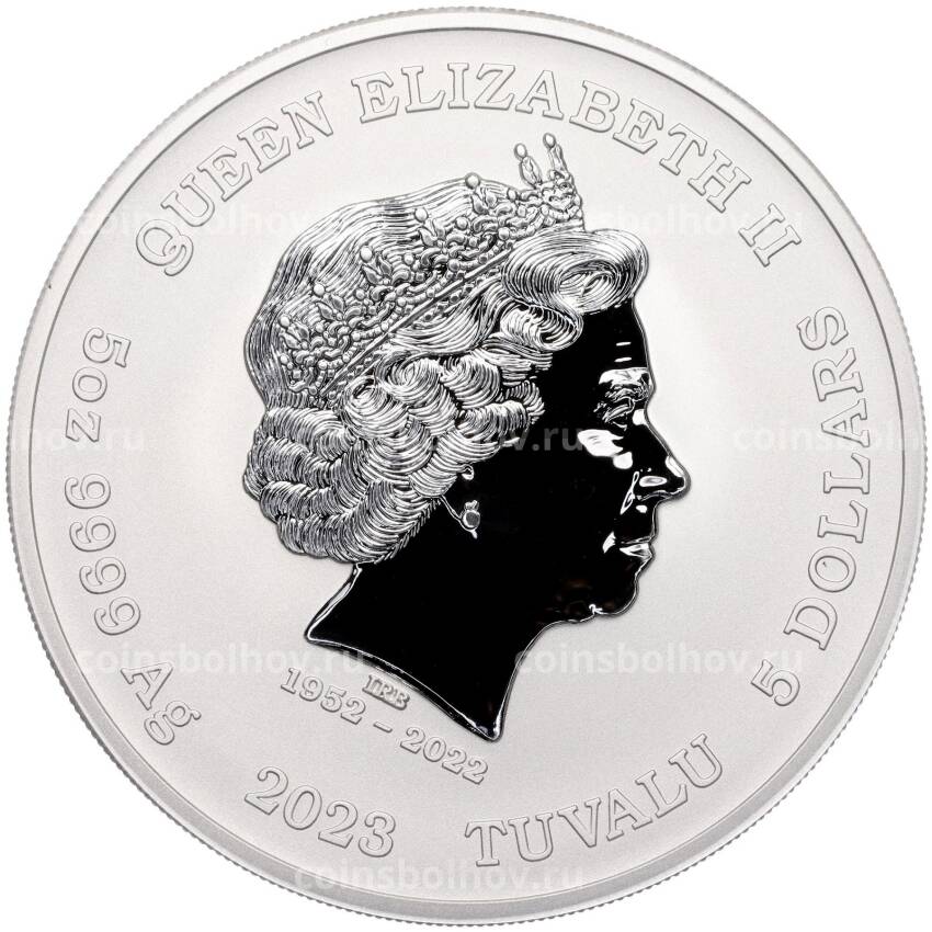 Монета 5 долларов 2023 года Тувалу «Боги Олимпа — Артемида» (вид 2)