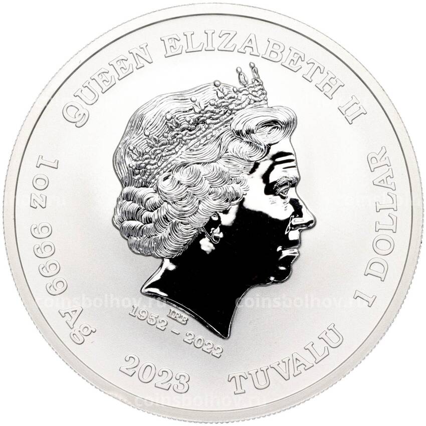 Монета 1 доллар 2023 года Тувалу «Фантом» (Цветное покрытие) (вид 2)