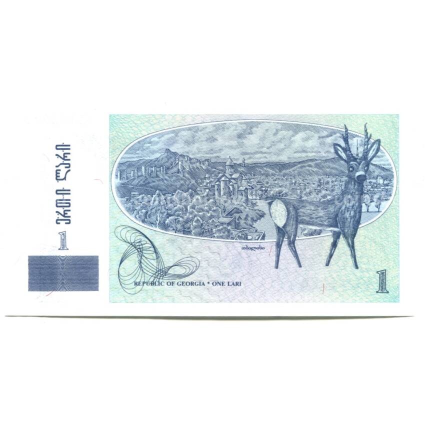 Банкнота 1 лари 1995 года Грузия (вид 2)
