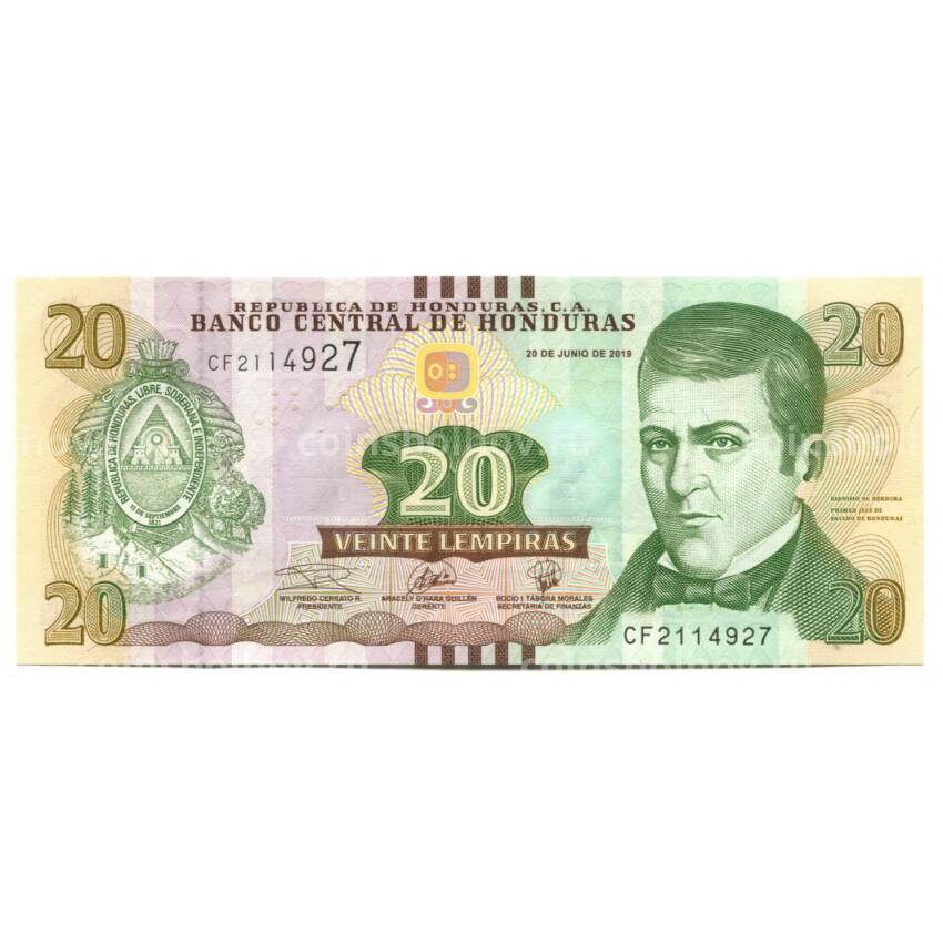 Банкнота 20 лемпир 2019 года Гондурас