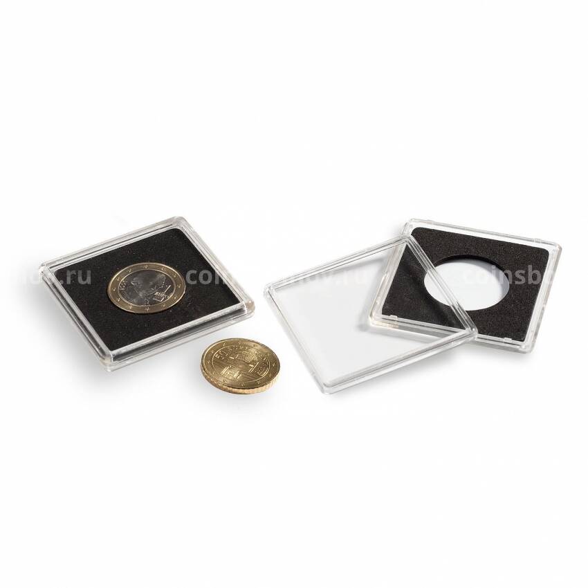 Квадратная капсула «QUADRUM» для монет диаметром до 35 мм LEUCHTTURM 334903 (вид 2)