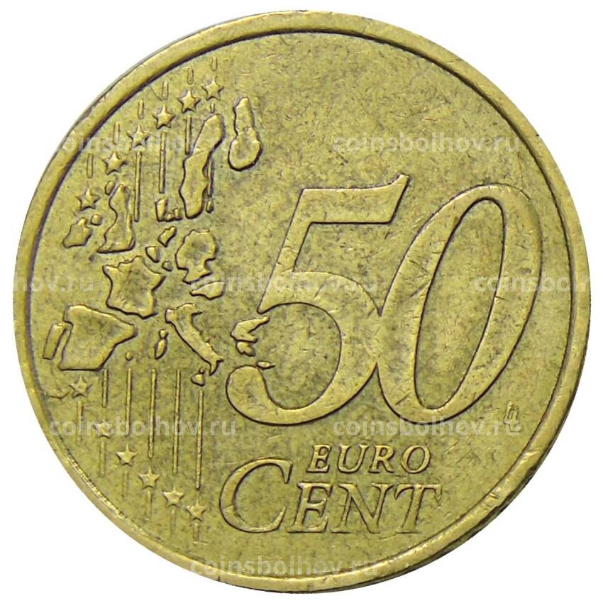 Монета 50 евроцентов 2001 года Франция (вид 2)