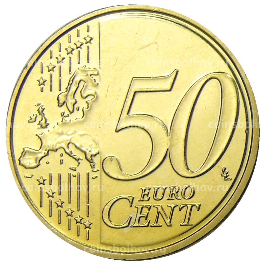 Монета 50 евроцентов 2014 года Латвия (вид 2)