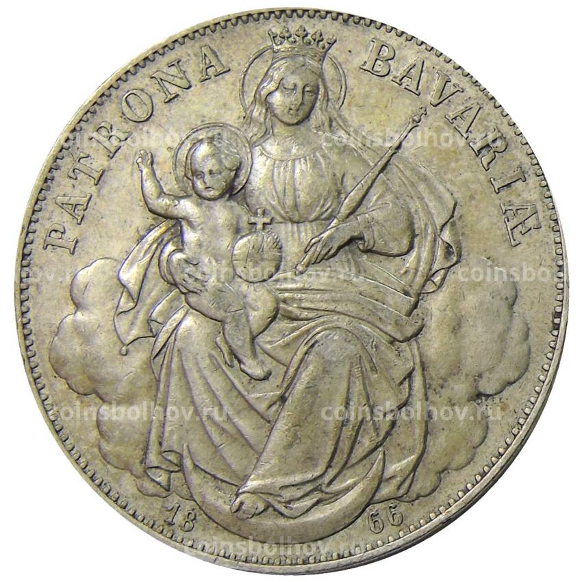Монета 1 талер 1866 года Германские государства — Бавария