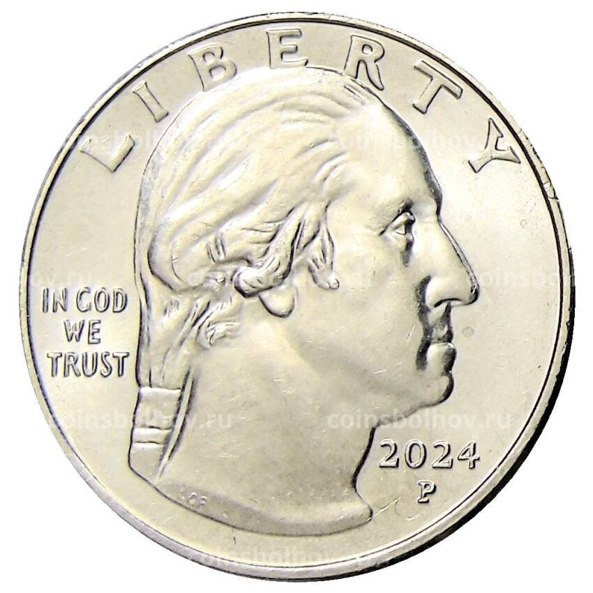 Монета 1/4 доллара (25 центов) 2024 года P США «Американские женщины — Политик Пэтси Минк» (вид 2)