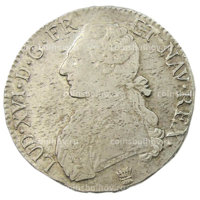 Монета 1 экю 1783 года I Франция