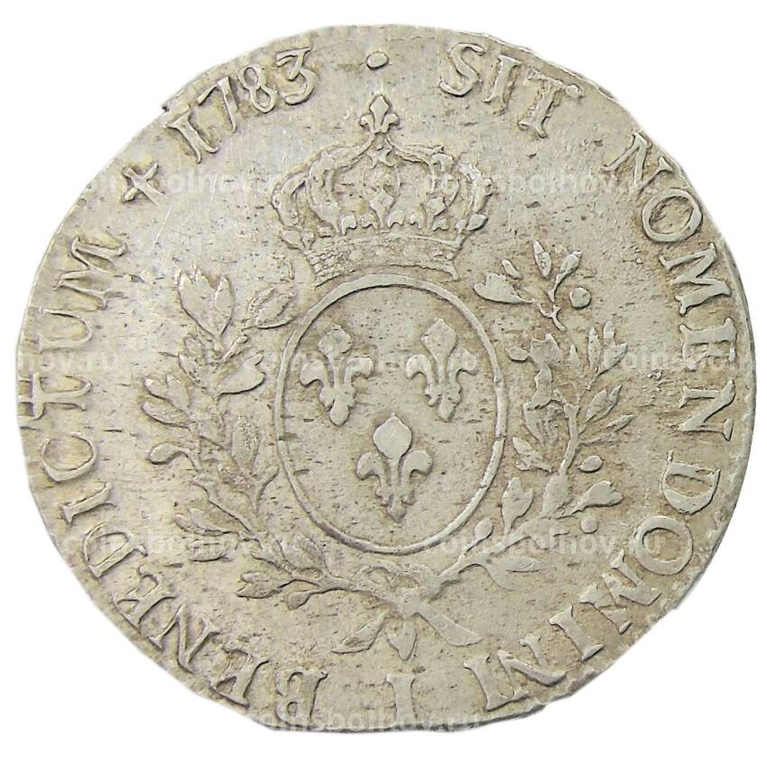 Монета 1 экю 1783 года I Франция (вид 2)