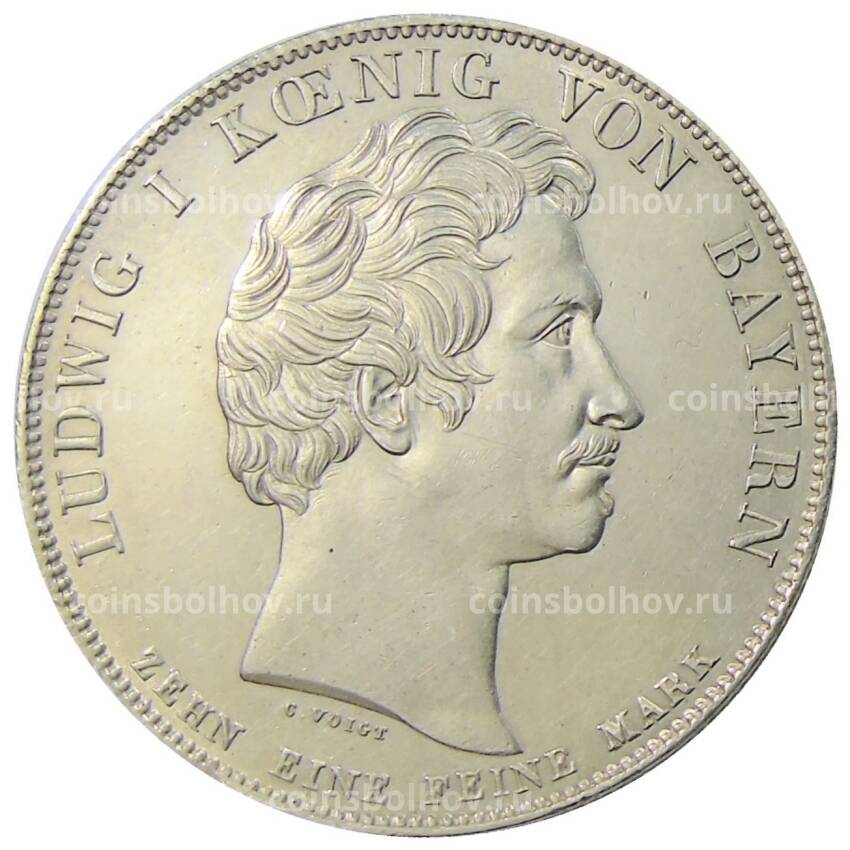 Монета 1 талер 1832 года Германские государства — Бавария — Князь Отто Баварский Первый король Греции (вид 2)
