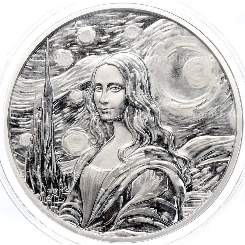 Монета 50 центов 2024 года Фиджи «Мона Лиза»
