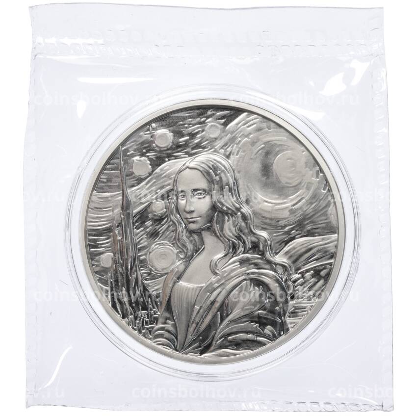 Монета 50 центов 2024 года Фиджи «Мона Лиза» (вид 3)