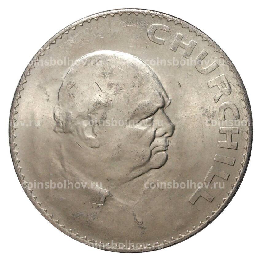 Монета 1 Крона 1965 года Черчилль