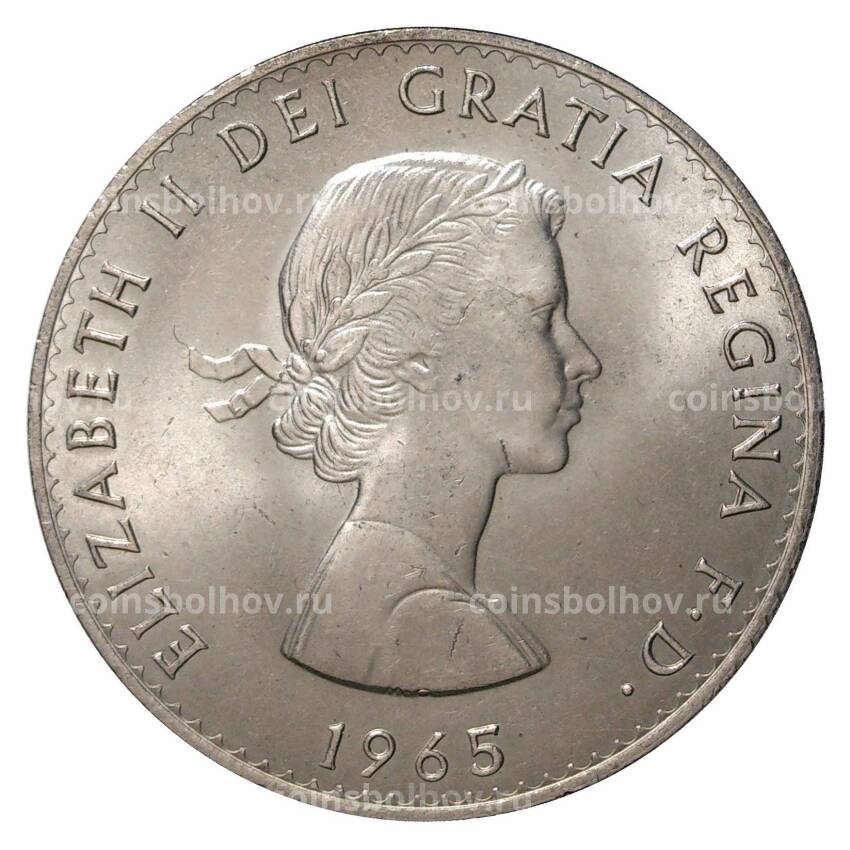 Монета 1 Крона 1965 года Черчилль (вид 2)