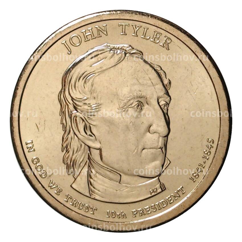 Монета 1 доллар 2009 года P Джон Тайлер 10-й президент США
