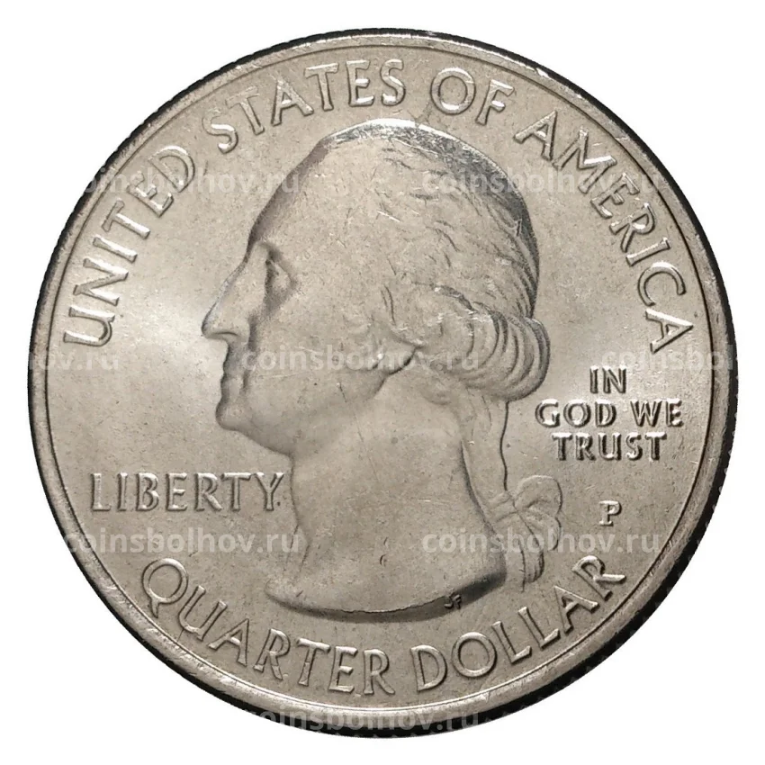 Монета 25 центов 2010 года  P №2 Йеллоустонский национальный парк (вид 2)