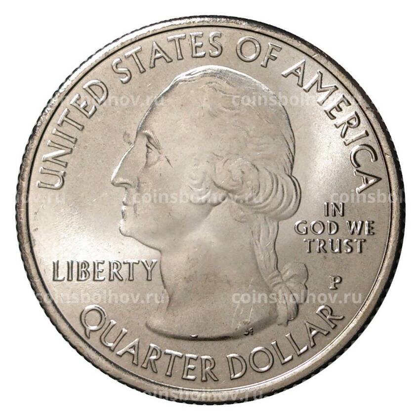 Монета 25 центов 2011 года  P №9 Национальный парк Виксбург (вид 2)