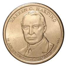 Монета 1 доллар 2014 года P Уоррен Гардинг 29-й президент США (аверс)