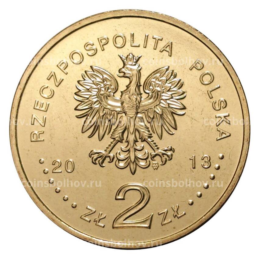 Монета 2 злотых 2013 года Агнешка Осецкая (вид 2)