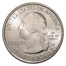 Монета 25 центов 2011 года D №8 Национальный парк Олимпик (реверс)