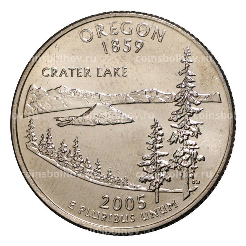 Монета 25 центов 2005 года P Штаты и территории - Орегон