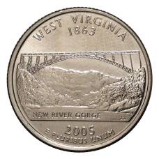 Монета 25 центов 2005 года P Штаты и территории - Западная Вирджиния (аверс)