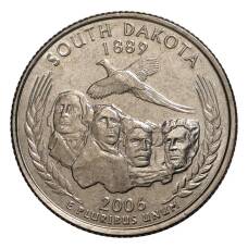 Монета 25 центов 2006 года P Штаты и территории - Южная Дакота (аверс)