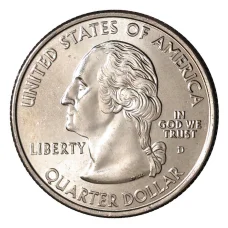 Монета 25 центов 2005 года D Штаты и территории - Западная Вирджиния (реверс)