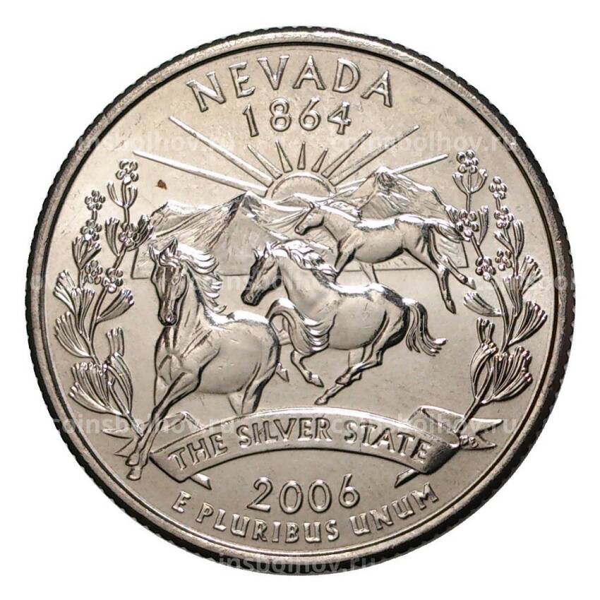 Монета 25 центов 2006 года D Штаты и территории - Невада
