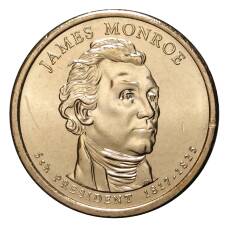 Монета 1 доллар 2008 года D Джеймс Монро 5-й президент США (аверс)