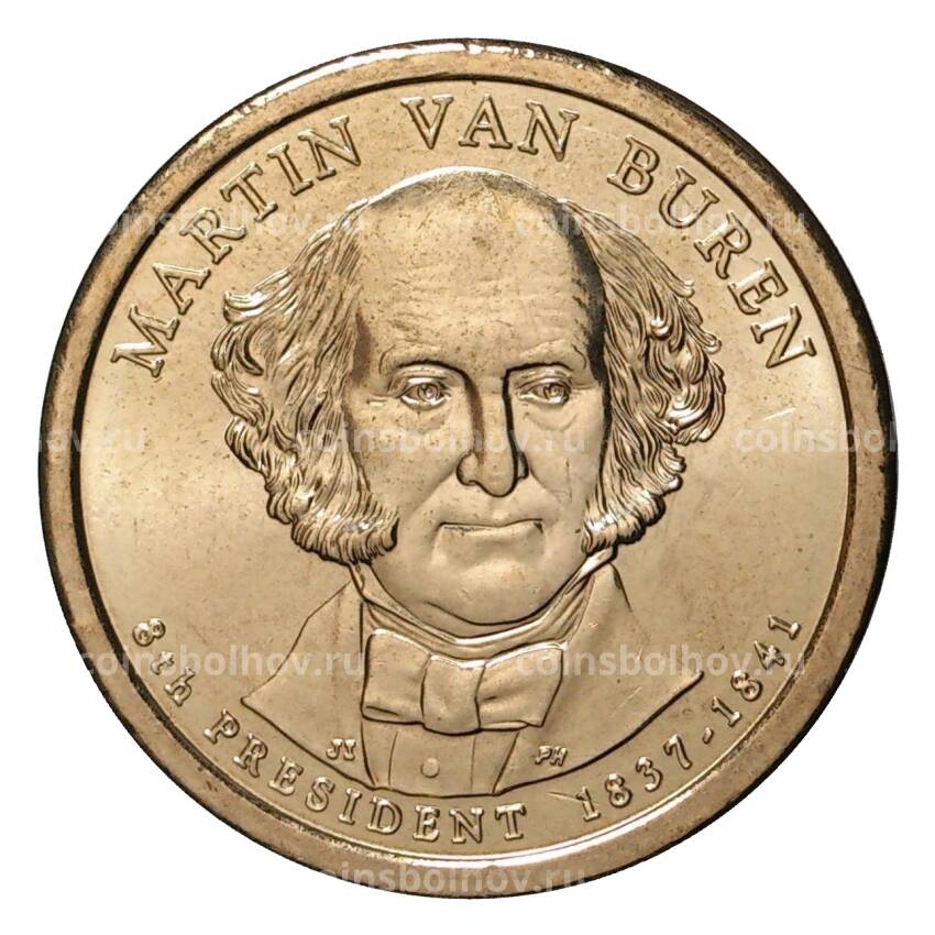 Монета 1 доллар 2008 года D Мартин Ван Бюрен 8-й президент США