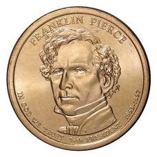 Монета 1 доллар 2010 года D Франклин Пирс 14-й президент США (аверс)