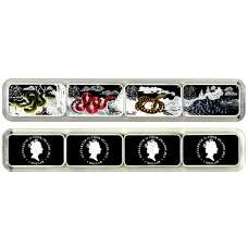 Набор из 4 монет 1 доллар 2013 года ''Год Змеи'' (аверс)