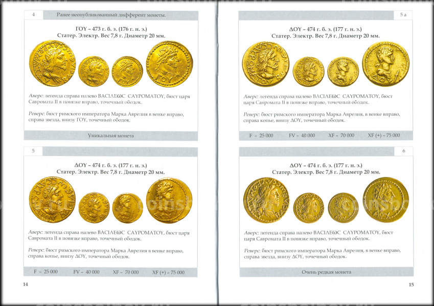 Юшков В.Н. Боспорские монеты - Савромат II и Рискупорид II (вид 3)