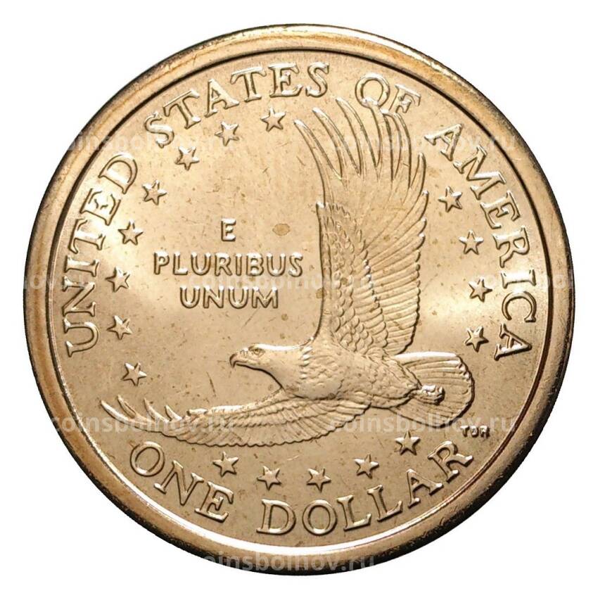 Монета 1 доллар 2003 года Сакагавея «Парящий Орёл» D (вид 2)
