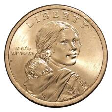 Монета 1 доллар 2015 года Сакагавея D - Индеец племени Мохоки (Mohawk) на строительстве небоскреба (реверс)