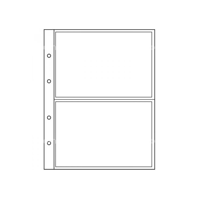 Лист под боны на 2 ячейки Формат Гранд - Производство Leuchthurm (Германия)