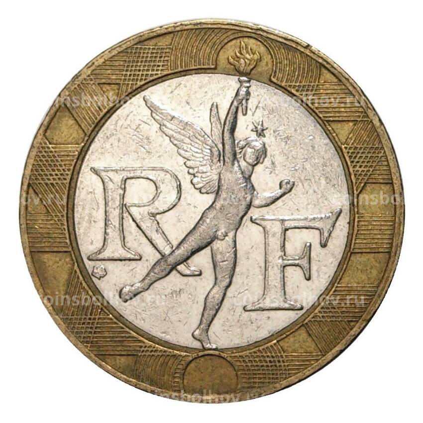 Монета 10 франков 1988 года (вид 2)