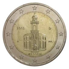 Монета 2 евро 2015 года А Федеральные земли Германии - Гессен (аверс)