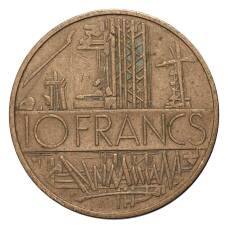 Монета 10 франков 1979 года Франция (реверс)