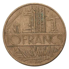 Монета 10 франков 1979 года Франция (реверс)