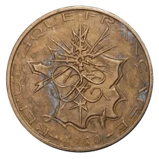 Монета 10 франков 1980 года Франция (аверс)