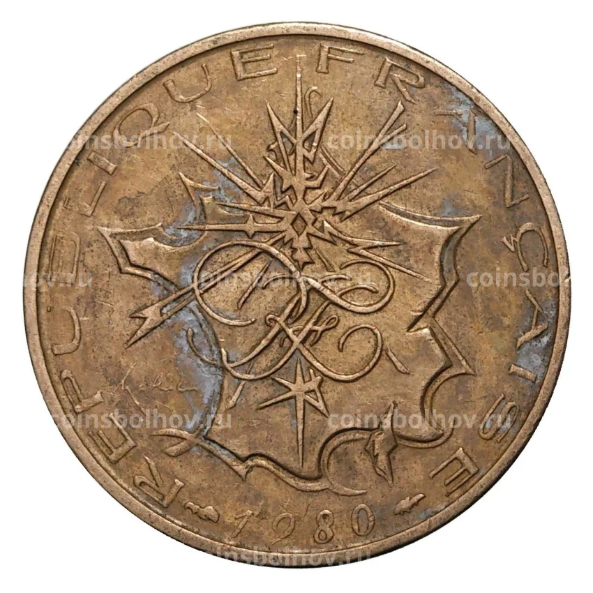 Монета 10 франков 1980 года Франция