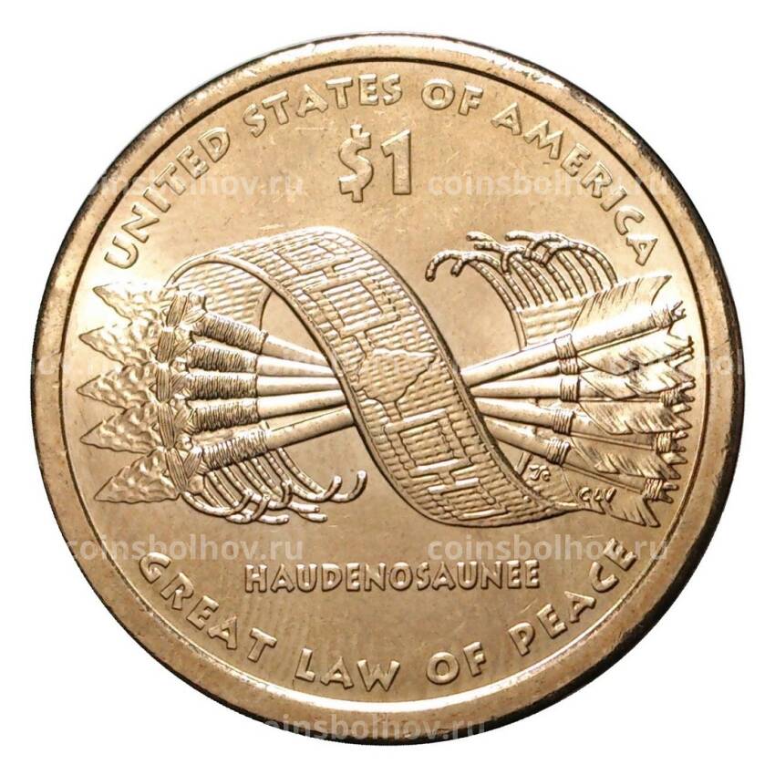 Монета 1 доллар 2010 года Сакагавея Стрелы D