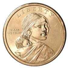 Монета 1 доллар 2010 года Сакагавея «Стрелы» P (реверс)