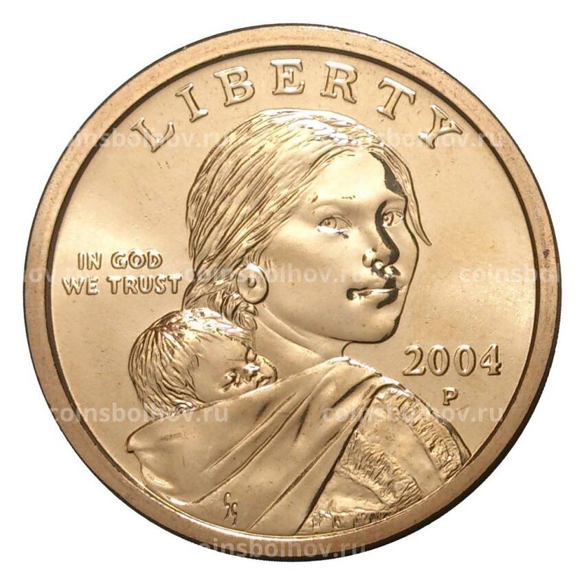 Монета 1 доллар 2004 года Сакагавея «Парящий Орёл» P